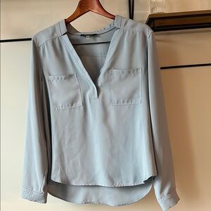Elegant Women's Light Blue Blouse